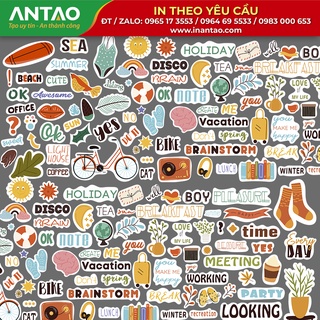 Sticker trang trí, tem dán trang trí, hình dán, sticker decor, nhiều mẫu