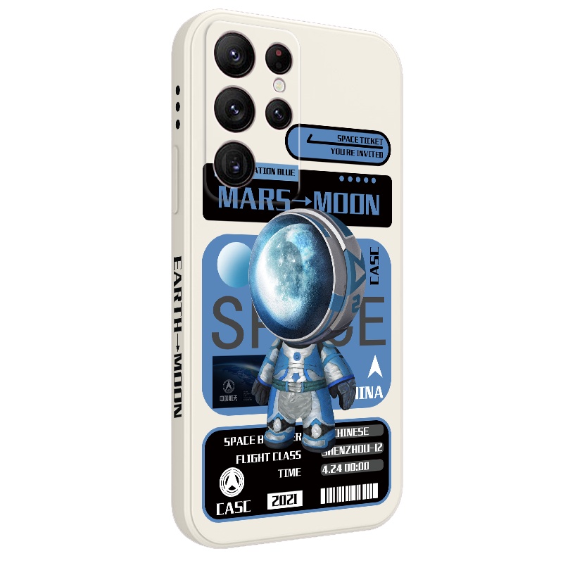 Ôp Điện Thoại Họa Tiết Phi Hành Gia Cho samsung galaxy s23 s22 fe ultra plus Ốp