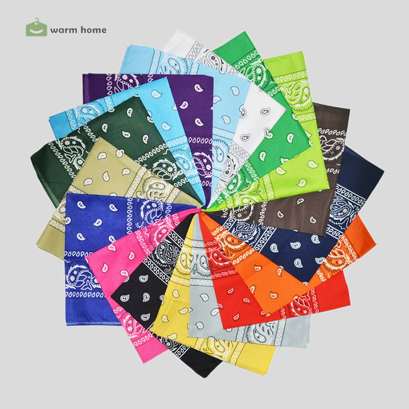 Khăn bandanna bằng cotton dùng để trùm đầu hoặc choàng cổ thời trang mùa hè
