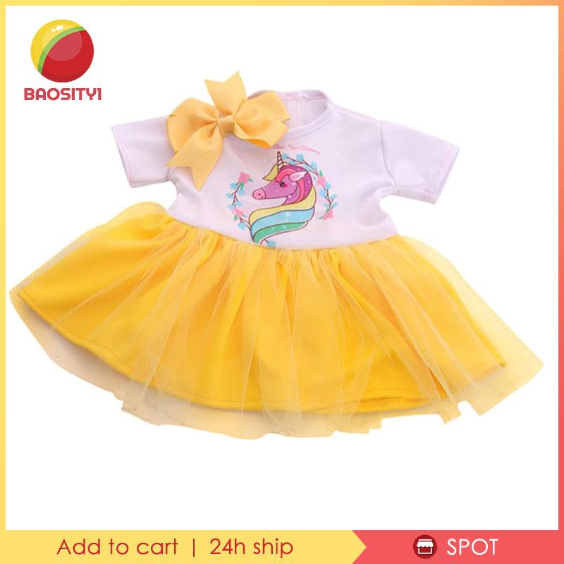 Set 1 Đầm + Băng Đô Handmade Cho Búp Bê 18 Inch