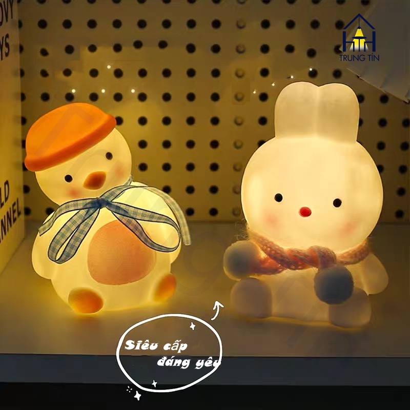 Đèn LED hình con vịt trang trí decor phòng ngủ tiện dụng làm quà tặng NOEL , lễ , TẾT Sundecor