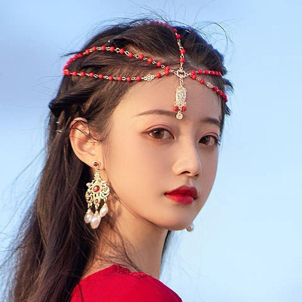 Epoch Băng Đô Cài Tóc Nhiều Lớp Đính Hạt Và Tua Rua Phong Cách Vintage Cho Cô Dâu