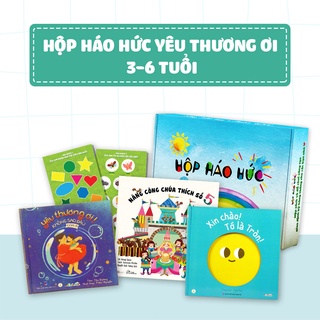 Hộp Háo Hức Yêu thương ơi cho bé 3-6 tuổi: 3 sách cho bé và bộ trò chơi Chơi mà học cùng ếch con