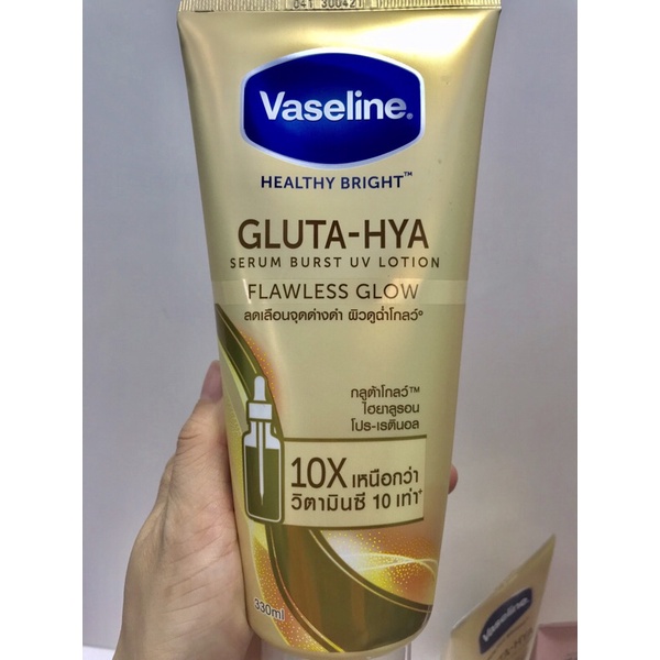 [Chính Hãng] [Mẫu mới 2021] VASELINE 10X SERUM GLUTA - HYA mới nhất 2021 Nội địa Thái (Tuýp lớn 320ml) | BigBuy360 - bigbuy360.vn