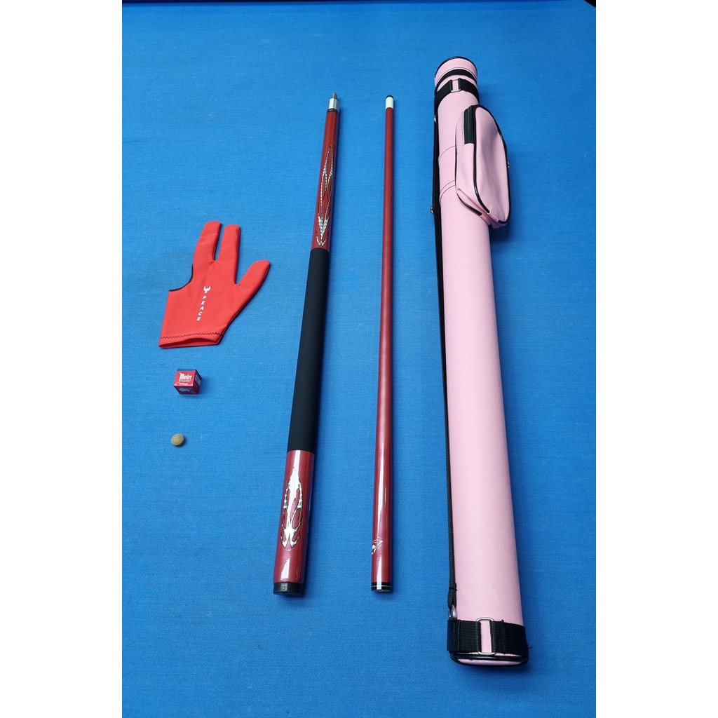 Cơ Bida Carbon Nâng Cấp Đầu Tẩy Và Trợ Lực - Cơ, Gậy Carbon Khủng Long Chuyên Nghiệp,Cao Cấp - Tặng Kèm Găng Tay, Lơ