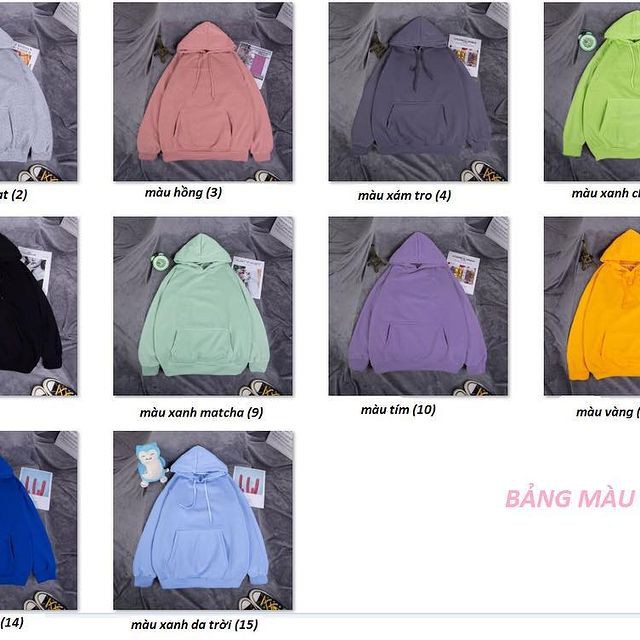 Áo Hoodie BASIC Màu Trơn Form Rộng Unisex Cho Cả Nam Và Nữ | BigBuy360 - bigbuy360.vn