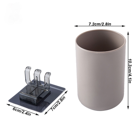 Giá đỡ bàn chải đánh răng bằng nhựa gắn tường tiện lợi