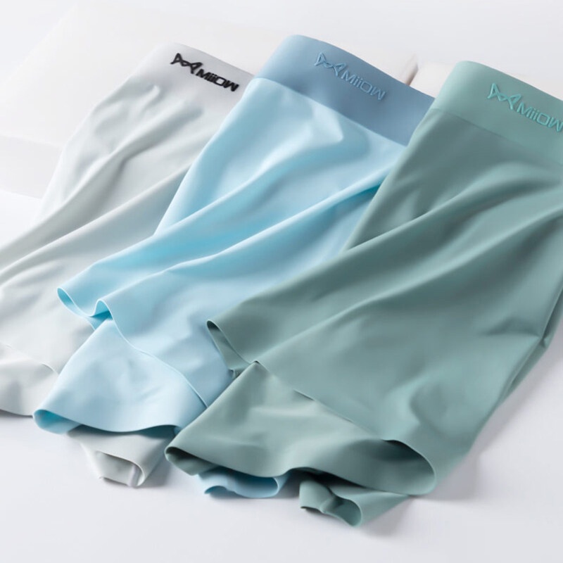 Bộ 3 Quần Lót Boxer Vải Lụa Lạnh Kháng Khuẩn M1220 Cho Nam
