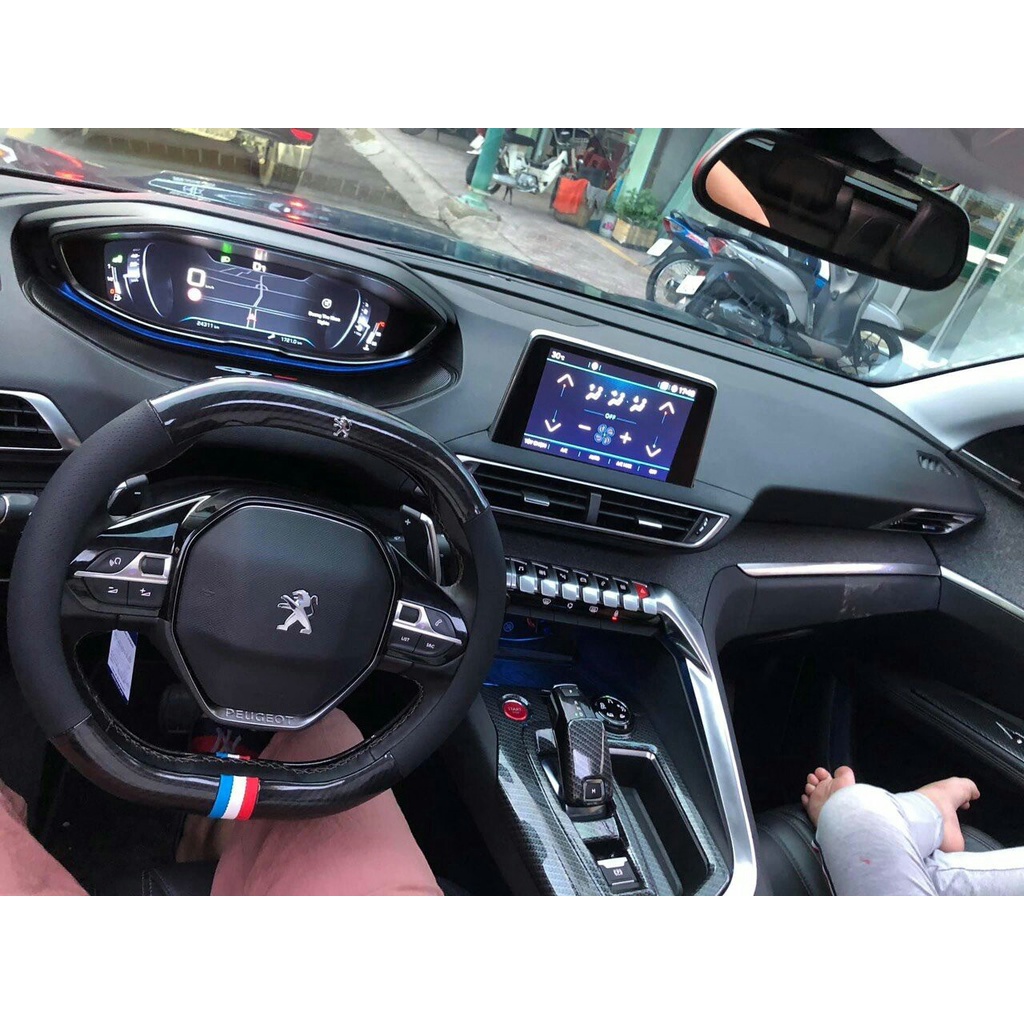 Bọc Vô Lăng Xe Peugeot 2008 Peugeot 3008 Peugeot 5008 Mẫu Cờ Pháp