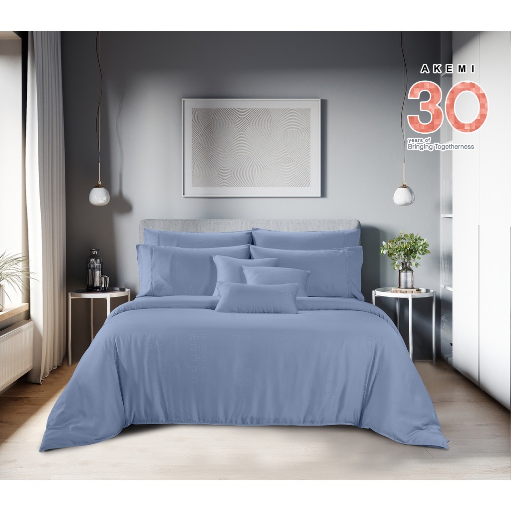 Bộ Ga kèm Vỏ chăn Akemi Tencel Modal Earnest Sembilan, gồm 6 món
