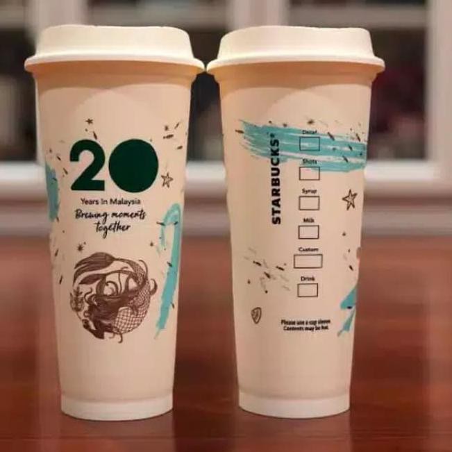 Ly Uống Nước Starbucks Malaysia Tái Sử Dụng Được Phiên Bản 20th