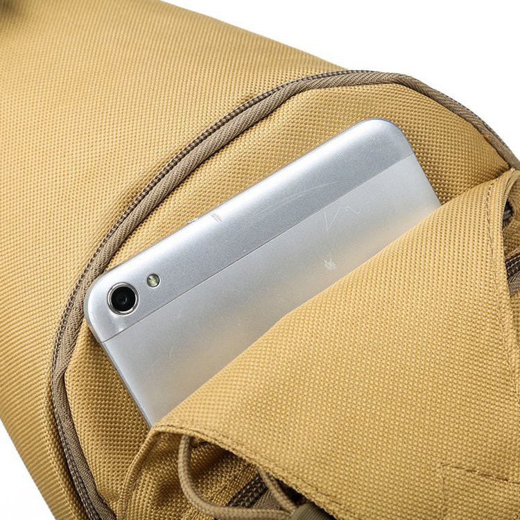 Túi đeo chéo bao tử, túi vải họa tiết rằn ri phong cách quân đội cho nam (HÀNG CÓ SẴN).