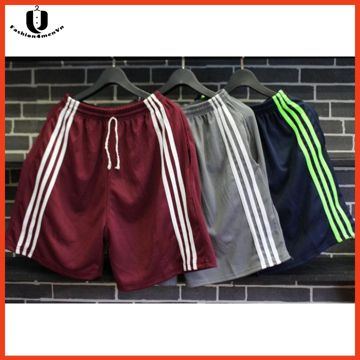 Combo 4 Quần Đùi Nam 𝐊𝐈𝐍𝐆𝐌𝐀𝐍  3 sọc thunTừ 45-70kg mặc nhà mặc ngủ thoải mái