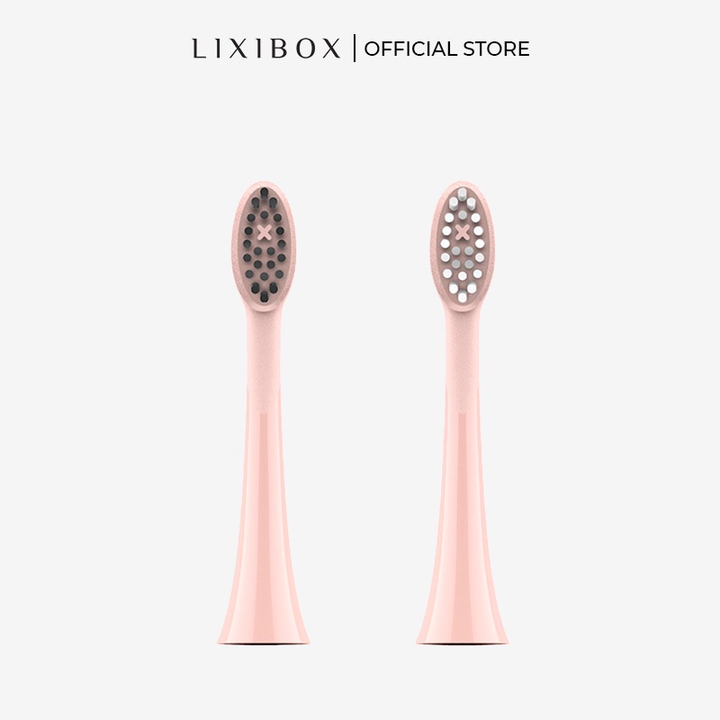 Combo 2 Đầu Bàn Chải Điện Halio Sonic Whitening Electric Toothbrush - Rose Gold