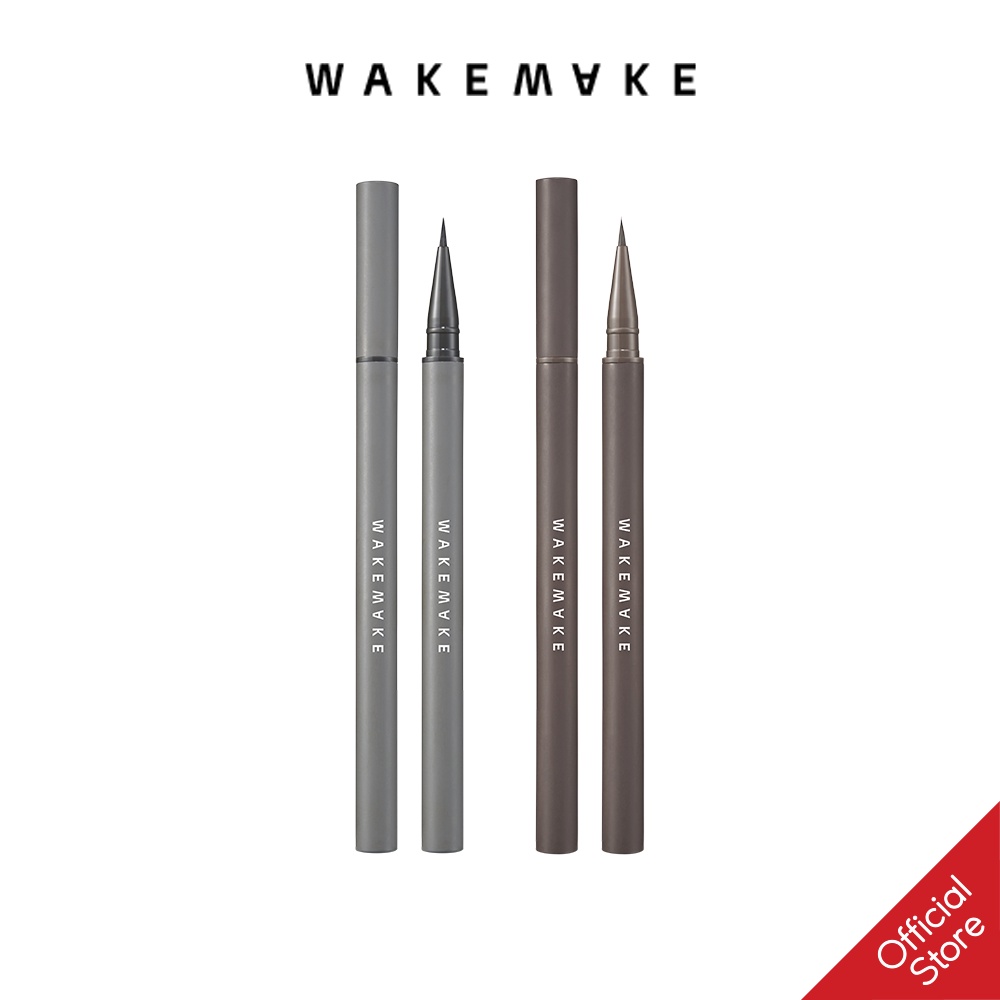 Bút Kẻ Mắt Tông Xám Wakemake Real Ash Brush Liner 1g