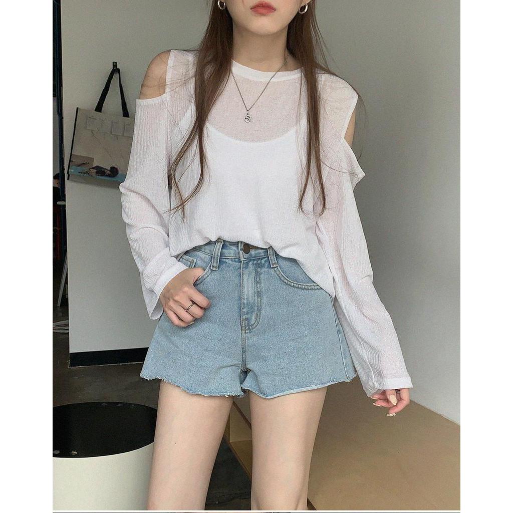 Áo Thun Cổ Tròn Dài Tay Dáng Rộng 60647