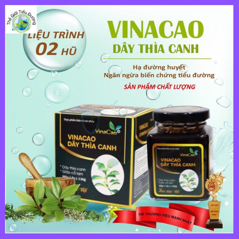 Cao dây thìa canh Vinacao (Giúp ổn định và giảm biến chứng tiểu đường)( 1 hộp )