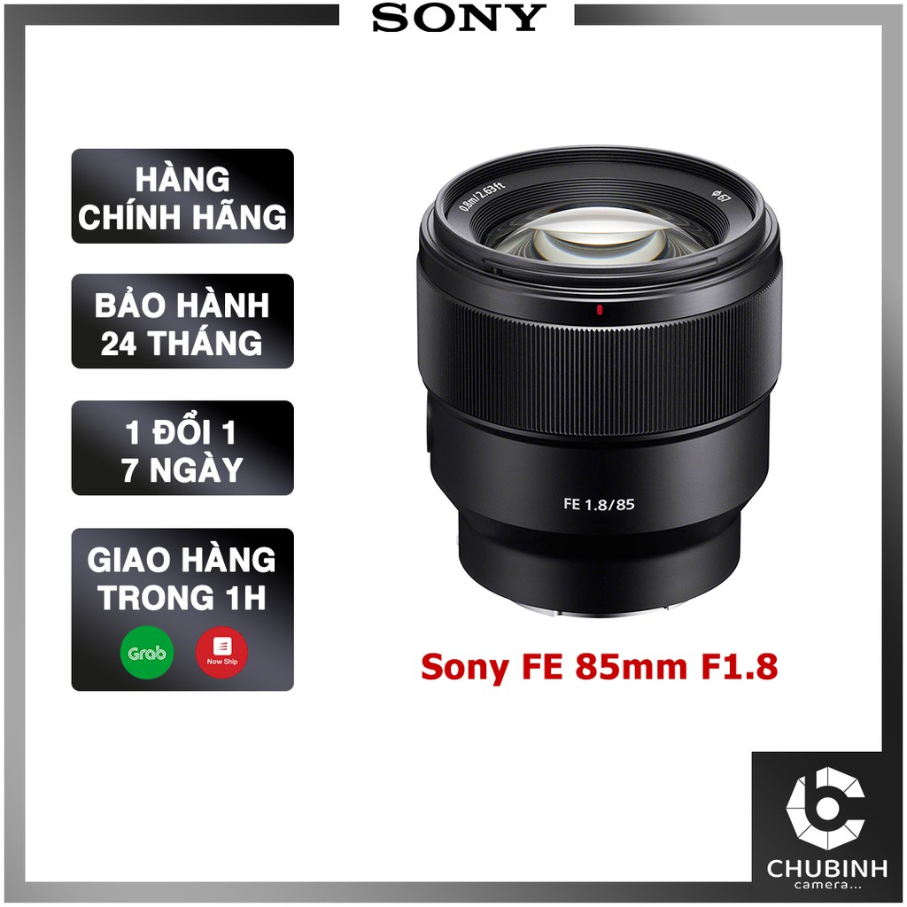 Ống kính Sony FE 85mm f/1.8 | Chính Hãng