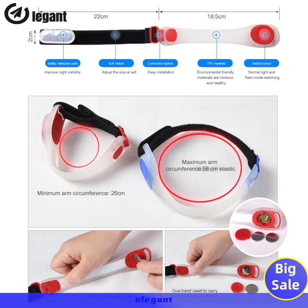 Vòng Đeo Tay Phát Sáng Dùng Khi Chạy Bộ Ban Đêm