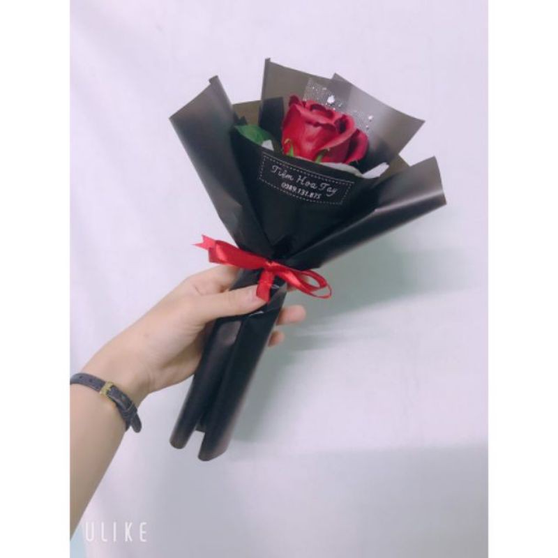 Sỉ 10 bó hoa sáp 1 bông+ HOA TÚI THIỆP