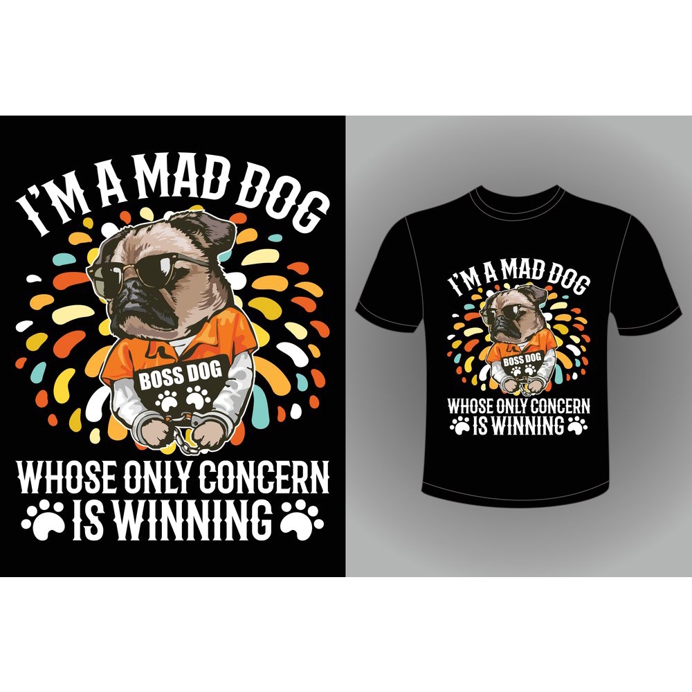 Áo Thun American Dog - Bulldog Doggy Pet for Dog