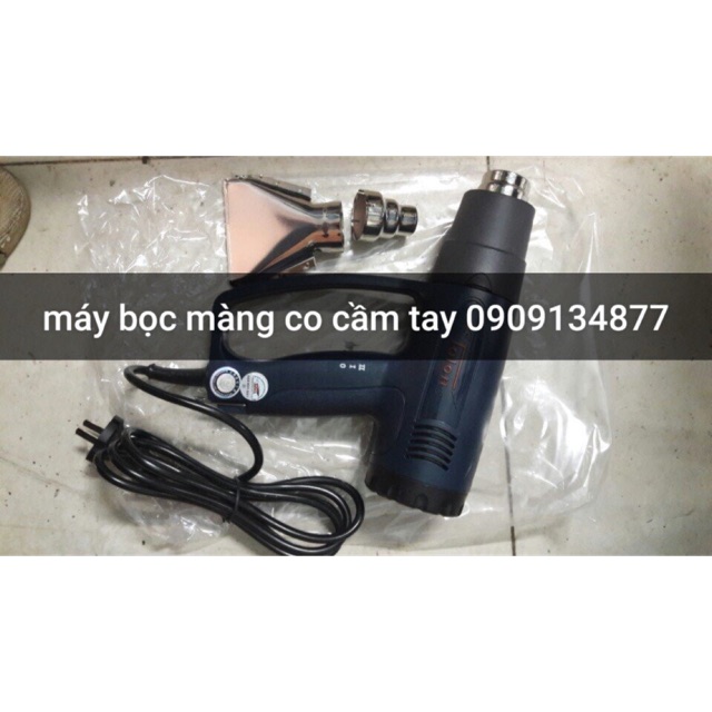 Máy rút màng co nâp chai, máy màng co cầm tay, máy bọc màng co hộp, màng co pvc, màng co cho hộp, nắp chai, thân chai