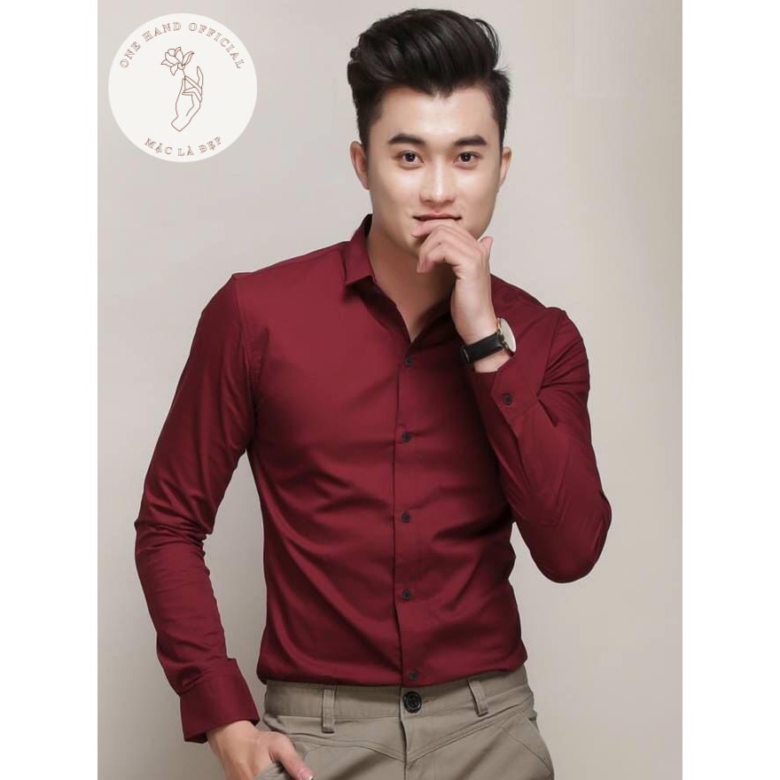 Áo sơ mi lụa nến 1HAND nam trắng dài tay vải lụa lịch lãm sang trọng - Mã SMN | BigBuy360 - bigbuy360.vn