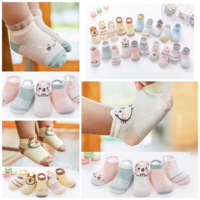 Set 5 đôi tất lưới cho bé