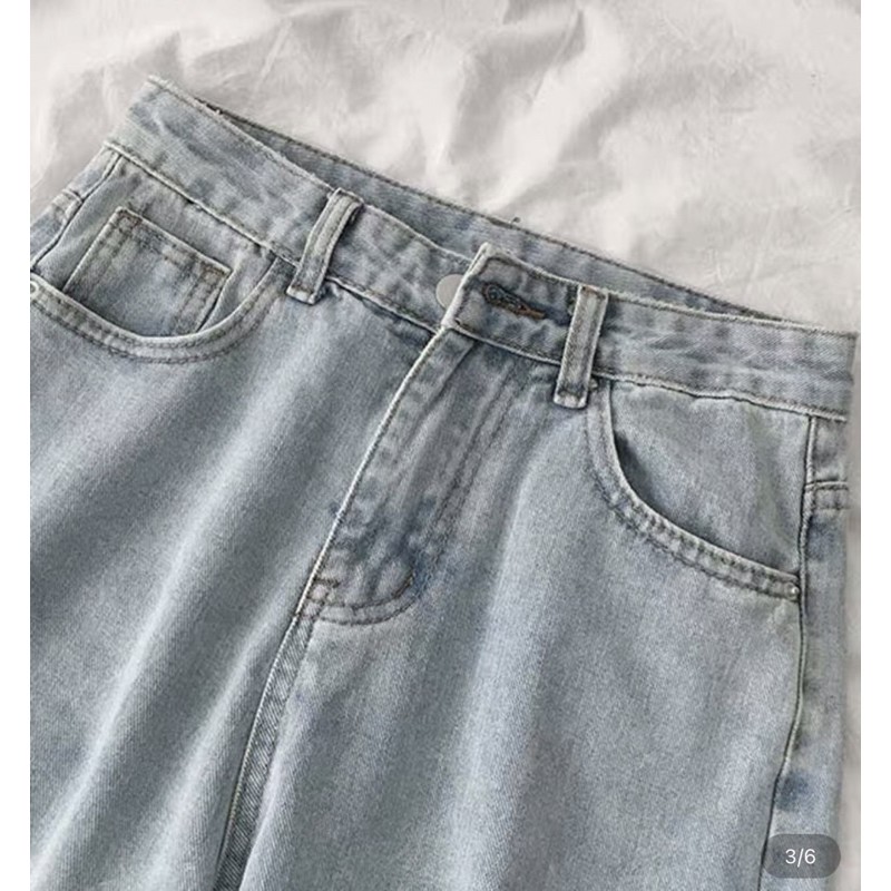 💯Quần Jeans Ngố Nữ Rách PT