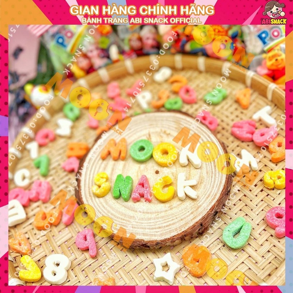 Kẹo chữ cái Pop &amp; pop gummy candy chữ cái A B C D gói 12g