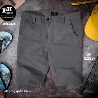 [Quần Lửng Bigsize Nam dưới 85Kg]- Quần KaKi Lửng Bigsize
