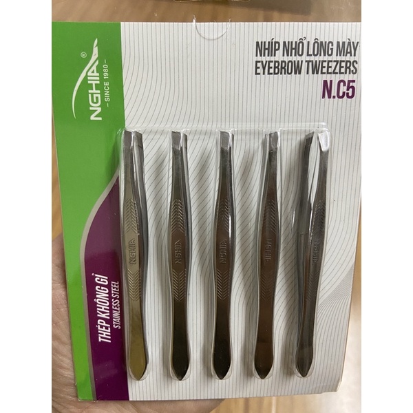 Kềm nghĩa nhíp nhổ lông mày NC5,nhíp NC5