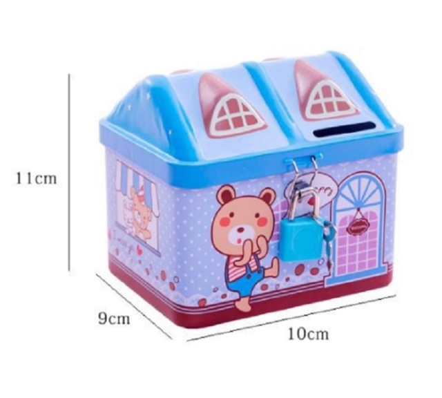 Két Sắt Mini Hình Ngôi Nhà Siêu Xinh Cho Bé