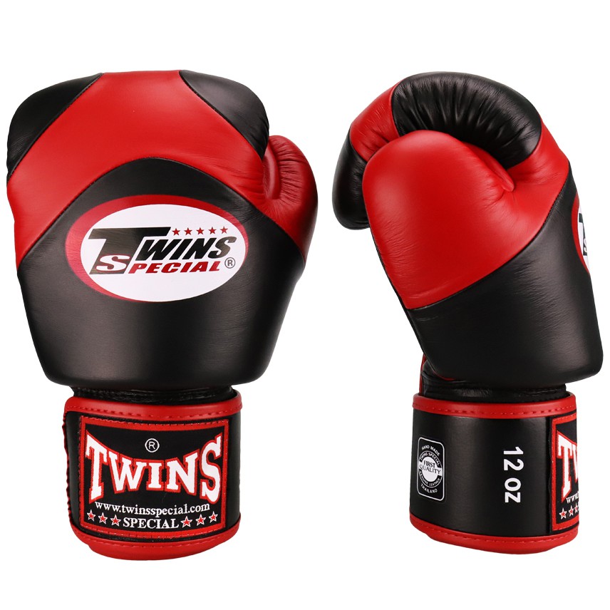 Găng tay Boxing Muay Thai Twins BGVL-13 X-Patterm - Black/Red