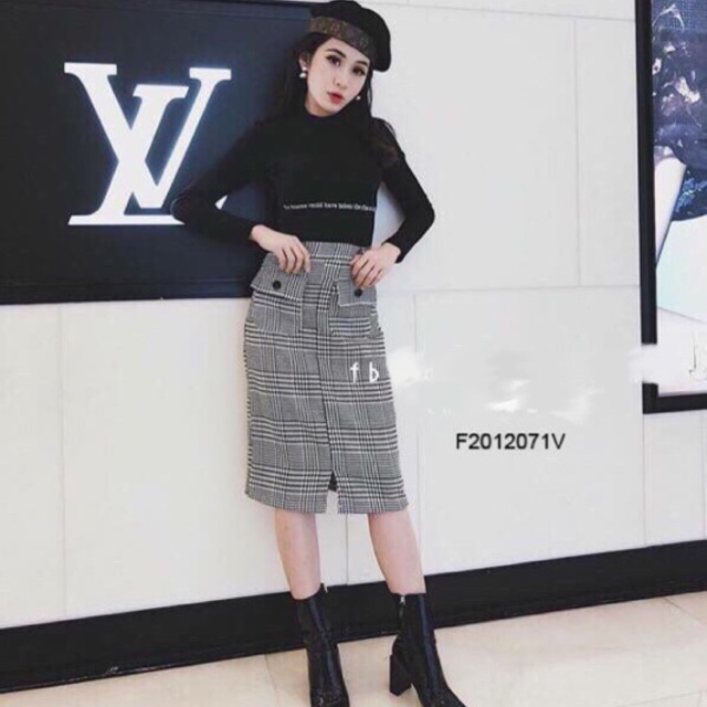 Chân Váy Dạ Ca rô