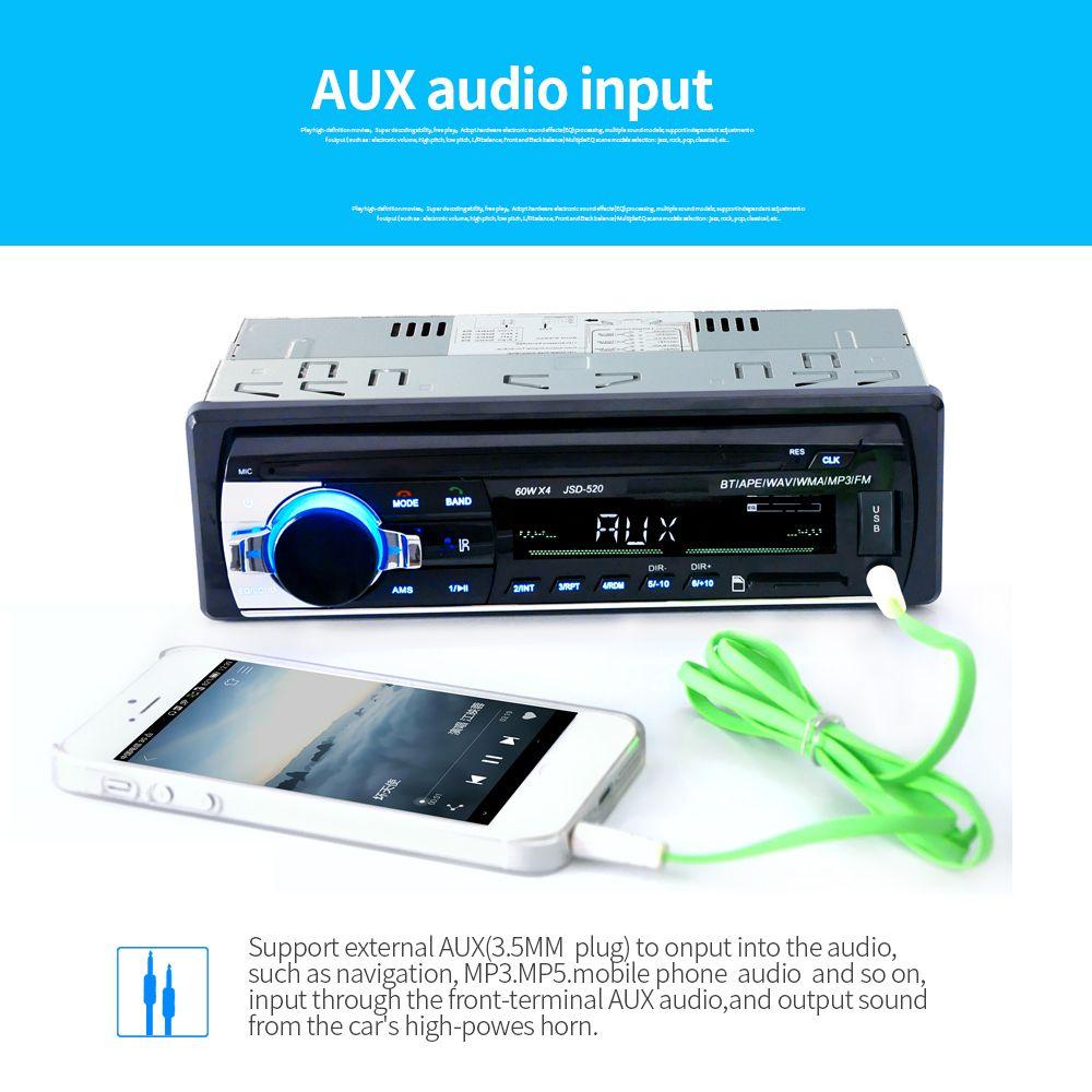 Máy Nghe Nhạc MP3 12V FM / USB / AUX Rảnh Tay Gắn Bảng Điều Khiển Xe Hơi