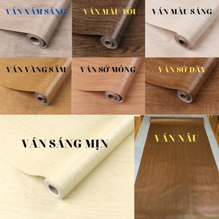 1 mét giấy dán tường các mẫu GIẢ VÁN khổ 60cm