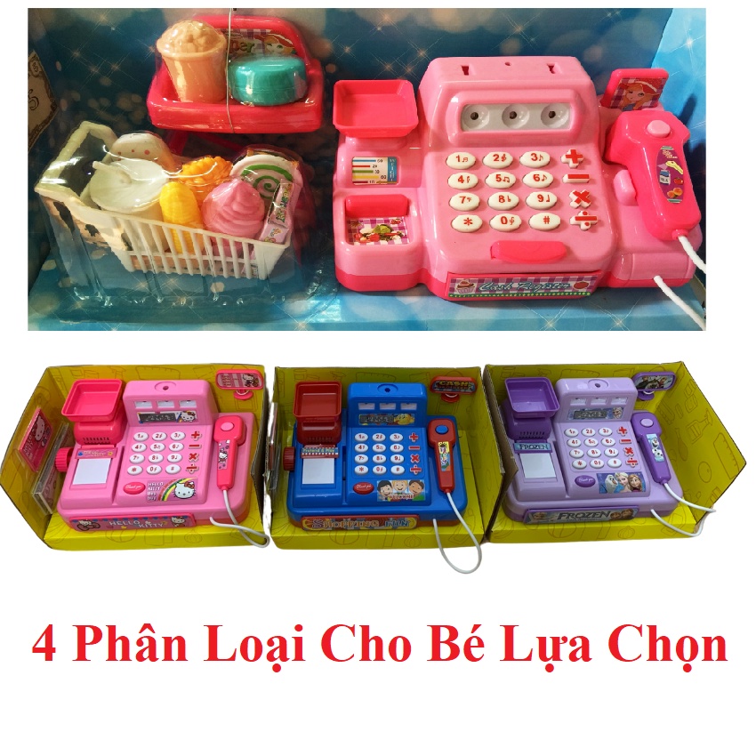 Máy Tính Tiền Siêu Thị Đa Năng, Có Nhạc Vui Nhộn, Màu Sắc Bắt Mắt, Giúp Bé Học Cách Giao Tiếp Mua Bán