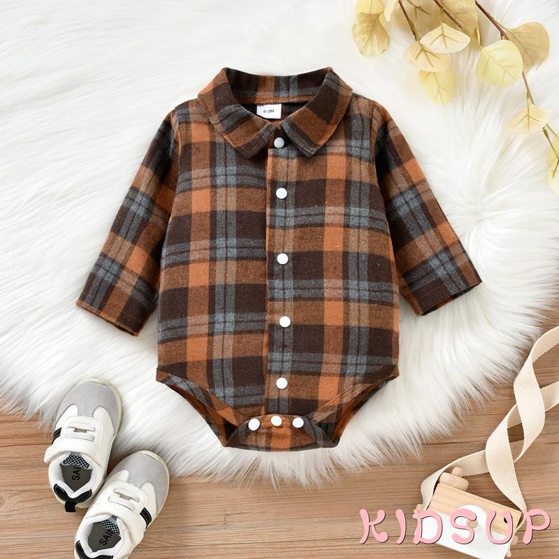 Bộ áo liền quần dài tay họa tiết hoạt hình + quần yếm đáng yêu cho bé trai