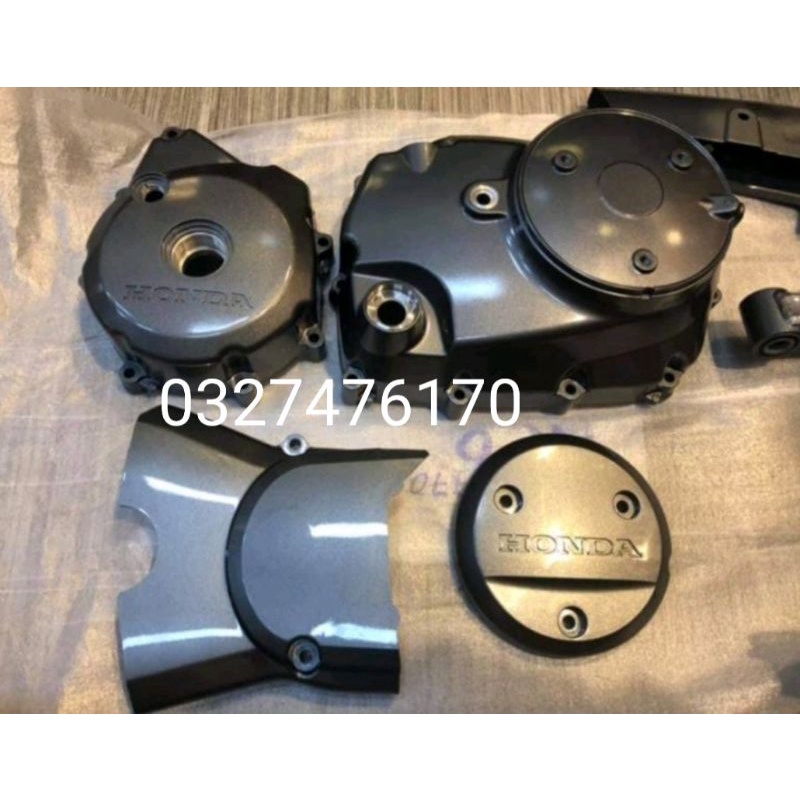 Bộ 4 ốp lốc máy xe FUTURE NEO , X 125 xám zin honda