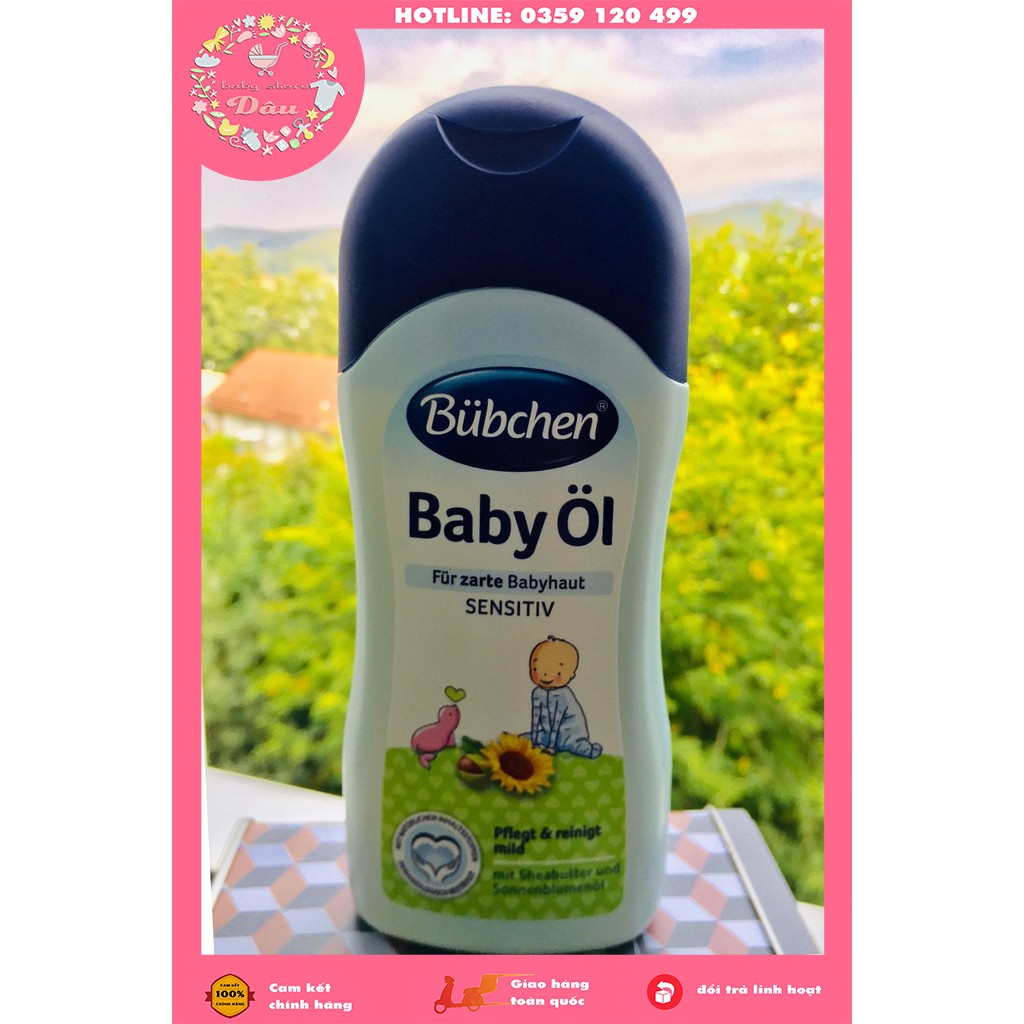 DẦU MASSAGE BUBCHEN BABY OIL XÁCH TAY ĐỨC CHUYÊN DÙNG CHO BÉ - CHAI 200ml