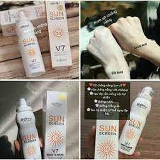 Xịt chống nắng v7 sun screen spf50
