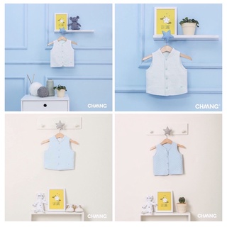 Áo Gilê  trần bông cúc bấm sz 3-18m