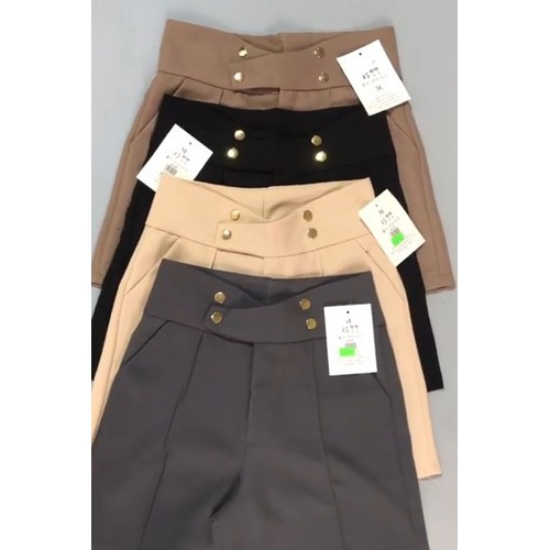 Quần short nữ, quần sooc đùi nữ 4 khuy cao cấp kiểu dáng Hàn Quốc có big size cho người béo đến 75Kg