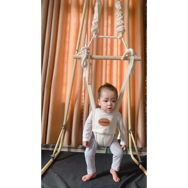JUMPER. Xích đu nhún nhảy cho Bé - GEGAKIDS JUMPER - Khung L chuẩn kiểu dáng Châu Âu.