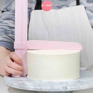 Dụng cụ gạt bánh kem, chà láng bánh kem 2 mặt