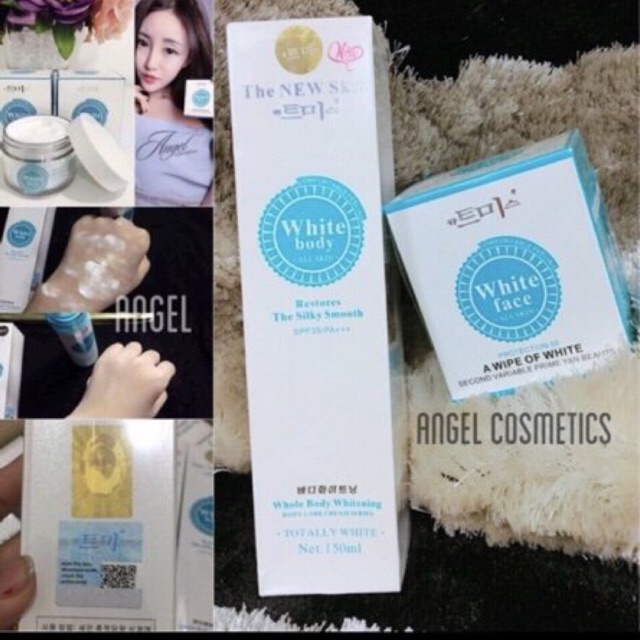 😉 COMPO WHITE BODY + WHITE FACE HÀN  DƯỠNG DA