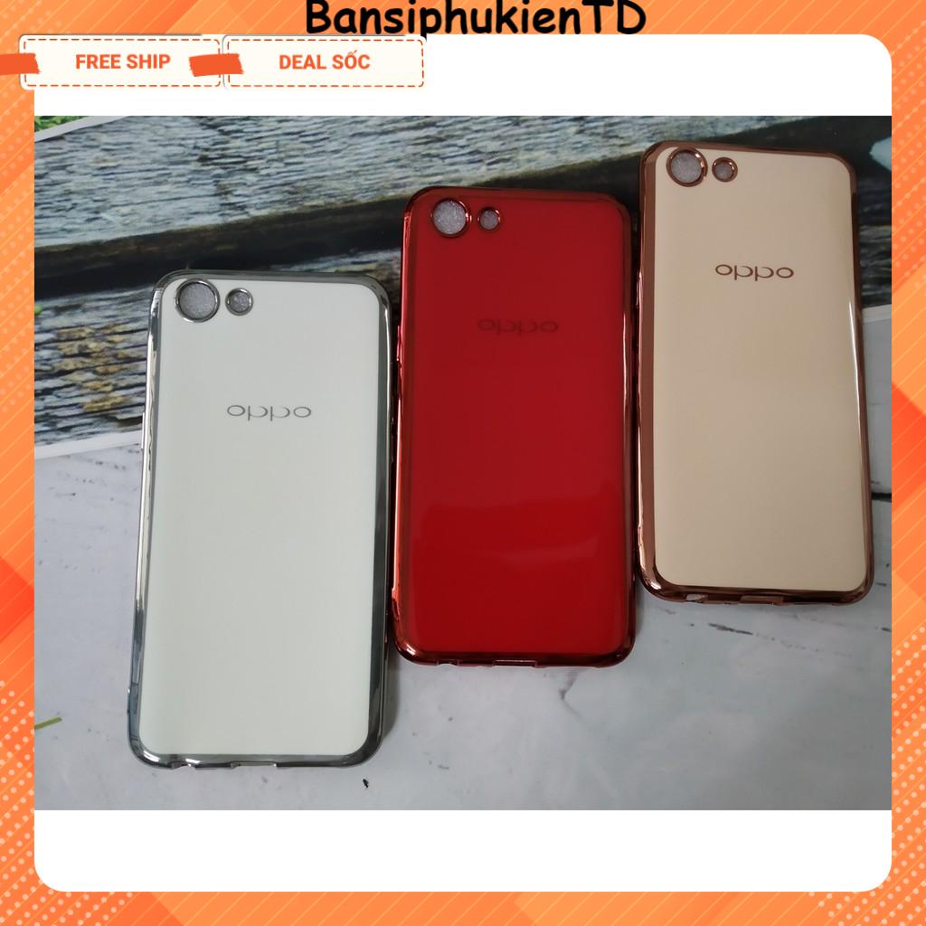 Ốp lưng dẻo bóng viền màu [OPPO F1S/ F5/ F7]