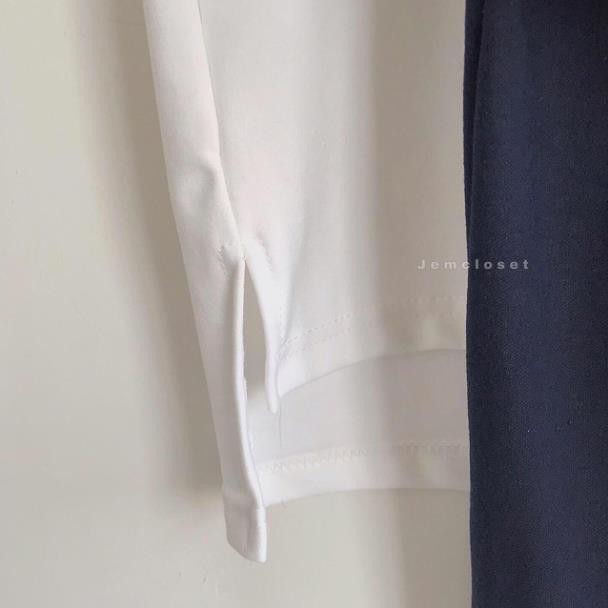 ÁO THUN TRƠN FORM RỘNG XẺ TÀ