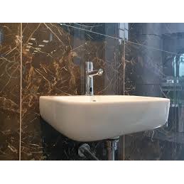 Lavabo vuông nhỏ treo tường lavabo Viglacera V23 nano viền mỏng thanh lịch sang trọng